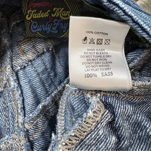 Jaded London Jeans Jaded Man & Curly Fry Slouchy Boyfriend Fit Size 25 NEW - Picture 10 of 11
